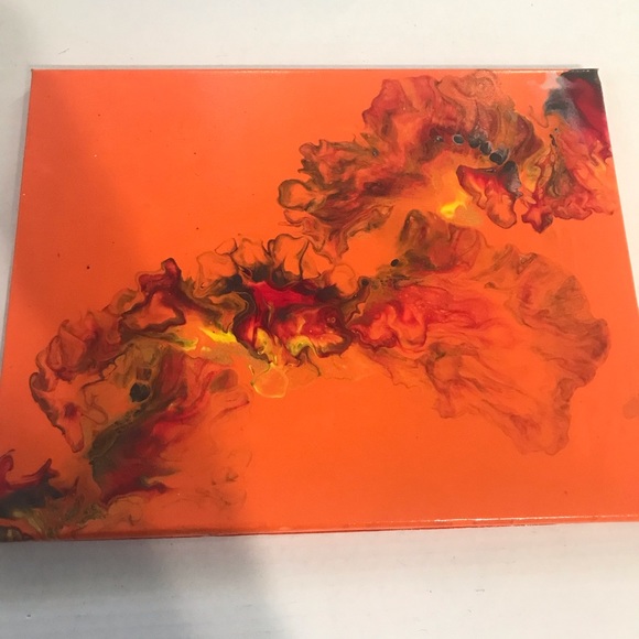Other - Dutch pour painting, vibrant and abstract design.